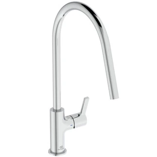Ideal Standard Gusto eengreeps keukenmengkraan ronde C uitloop - chroom BD408AA