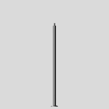 BEGA Mast alu met voetplaat H4000mm d76mm h130mm Ø135mm D340mm 25kg BCDE grafiet 70733