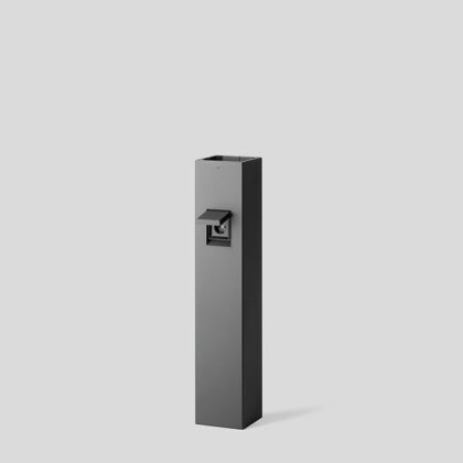 BEGA Bollard tube Ø 160 with 1 safety socket F H815 graphite 84917