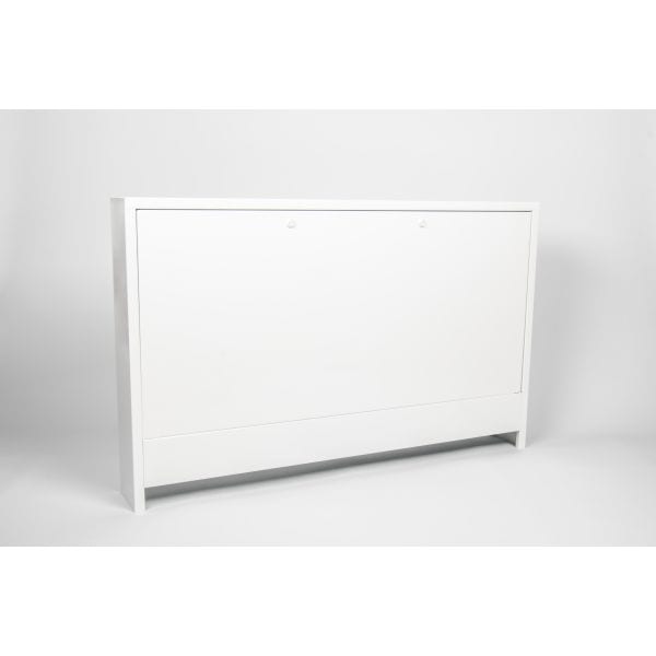 BEGETUBE Opbouwkast 1030 vr verdel verzinkt plaatstaal wit gelakt+cylinderslot 1030x655x1 291021030
