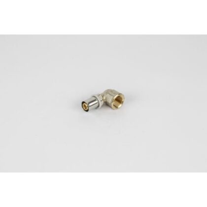 BEGETUBE Haakse Alpex perskoppeling binnendraad - Ø1/2'' V x 16x2mm - messing - hoek 90° 318012618