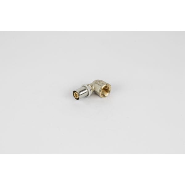 BEGETUBE Haakse Alpex perskoppeling binnendraad - Ø1/2'' V x 16x2mm - messing - hoek 90° 318012618