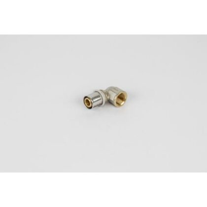 BEGETUBE Haakse Alpex perskoppeling binnendraad - Ø1/2'' V x 20x2mm - messing - hoek 90° 318012635