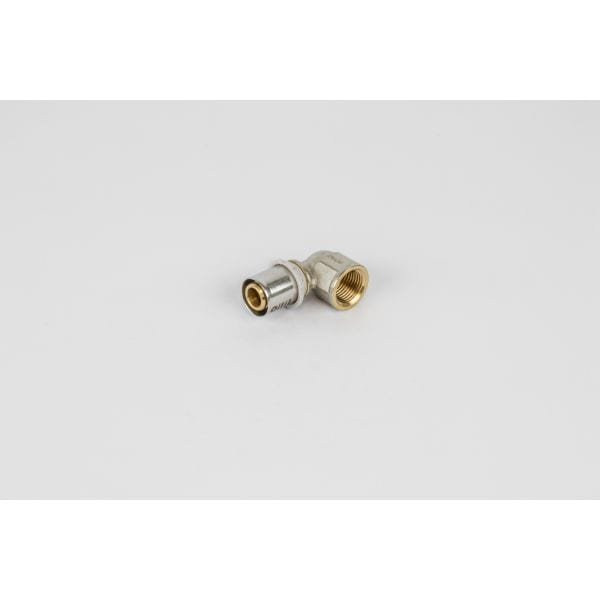 BEGETUBE Haakse Alpex perskoppeling binnendraad - Ø1/2'' V x 20x2mm - messing - hoek 90° 318012635