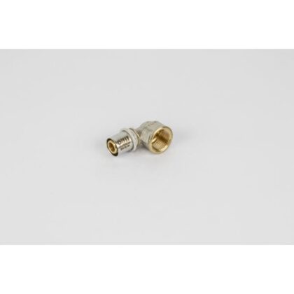 BEGETUBE Haakse Alpex perskoppeling binnendraad - Ø3/4'' V x 20x2mm - messing - hoek 90° 318012835