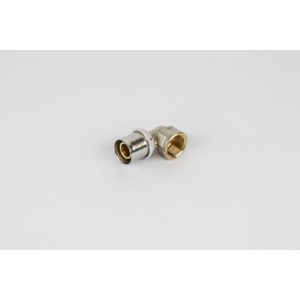 BEGETUBE Haakse Alpex perskoppeling binnendraad - Ø3/4'' V x 26x3mm - messing - hoek 90° 318012856
