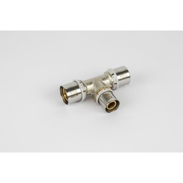 BEGETUBE Alpex Perskoppeling - T-stuk - Ø32x3mm x Ø26x3mm x Ø32x3mm FFF - messing 328566666