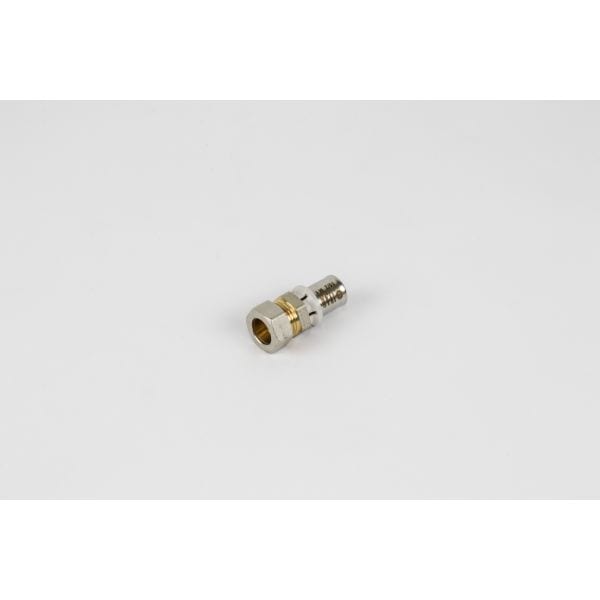 BEGETUBE Verchroomde rechte Alpex perskoppeling - 15/1mm x 16/2mm - koper 408021218