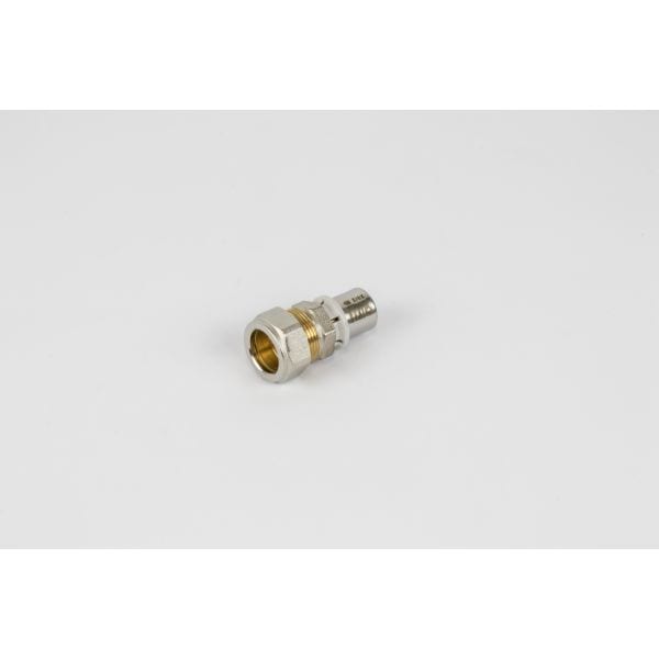 BEGETUBE Verchroomde rechte Alpex perskoppeling - 20/2mm x 22/1mm - koper 408024435