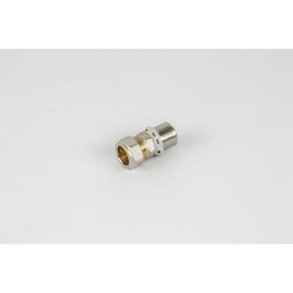 BEGETUBE Verchroomde rechte Alpex perskoppeling - 26/3mm x 22/1mm - koper 408024456