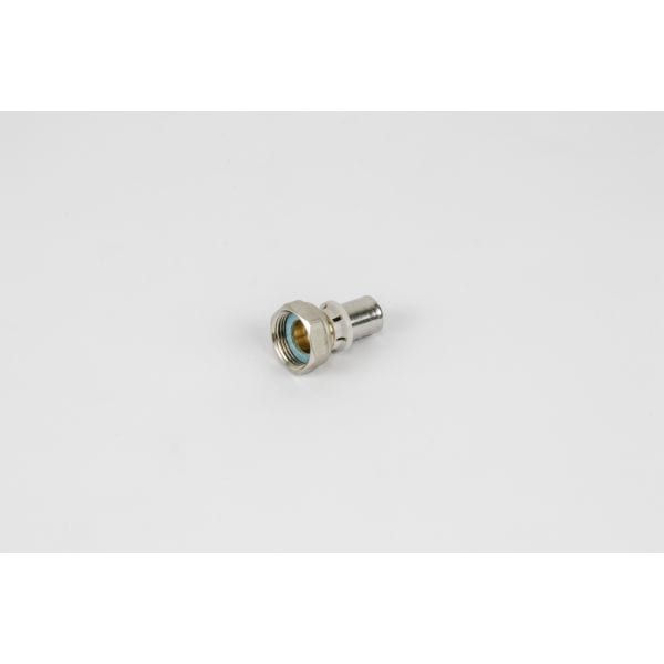 BEGETUBE Rechte perskoppeling binnendraad +moer +vlakke dichting - 3/4'' Vx16x2mm -messin 501280518