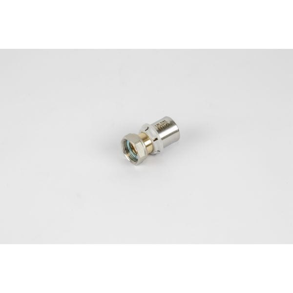 BEGETUBE Rechte perskoppeling binnendraad +moer +vlakke dichting - 3/4'' Vx26x3mm -messin 501280556