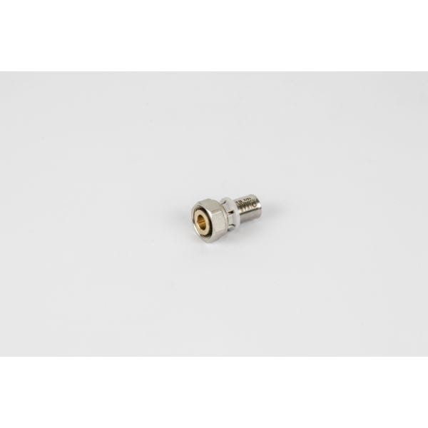 BEGETUBE Alpex rechte perskoppeling binnendraad +moer - ØM24 V x 16x2mm - messing 501570518