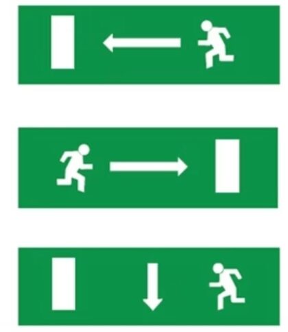 BEGHELLI Pictogram(set 3x) vr B9047 B3894