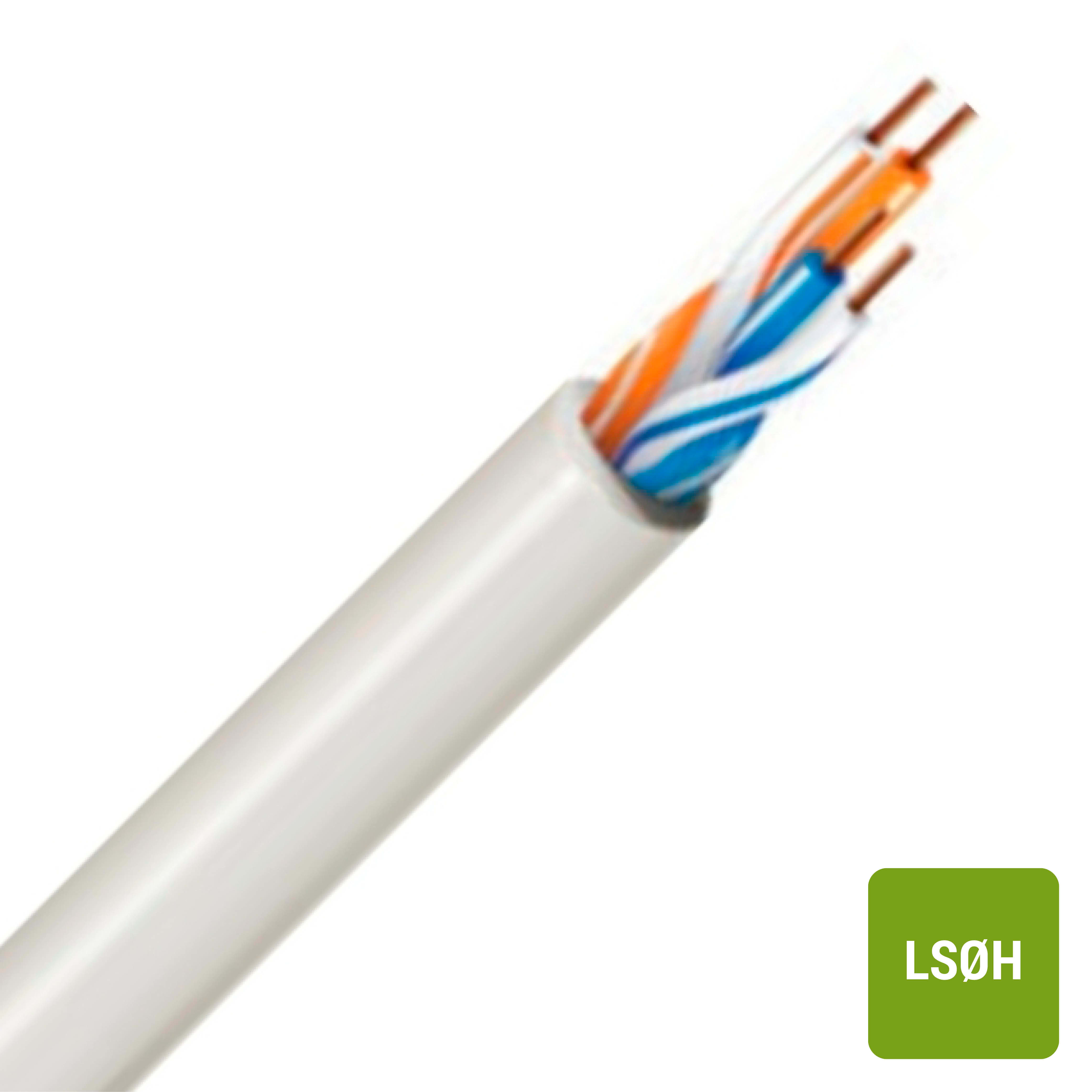 BELDEN 7703NH 1 PAIR 22AWG SHIELDED LS0H WHITE 7703NH.00C100