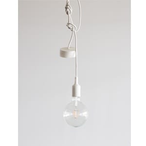 BELUCCA PENDULA SILICON E27 wit 2m white cable (max60W) BC PN1WH