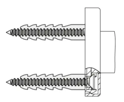 Hewi serie 801 bevestiging voor betonnen muur BM211