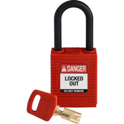 BRADY Safekey Nylon 38mm NYL-RED-38PL-KD 150342