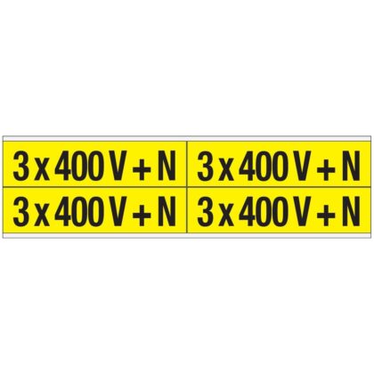 BRADY Voltagemerkers-CV 3x 400 V + N-B (set van 100 stuks) 251974