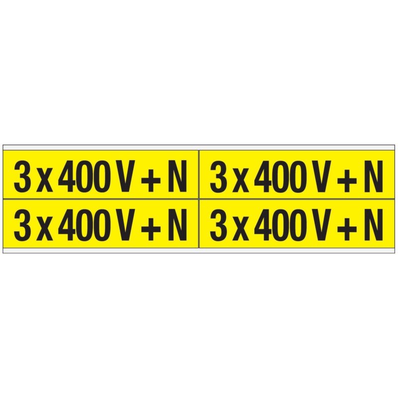 BRADY Voltagemerkers-CV 3x 400 V + N-B (set van 100 stuks) 251974