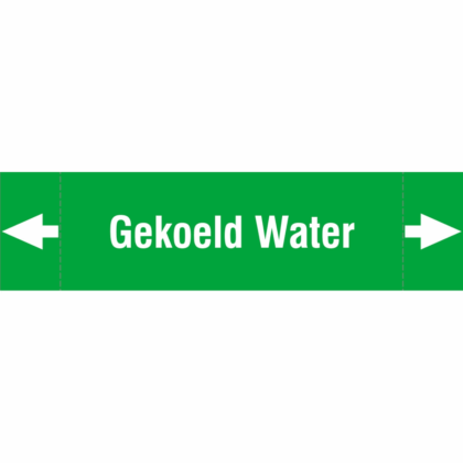 BRADY ISO 20560-leidingmerkers - Water - ISO20560PM-115X30-GEKOELD WATER 316376