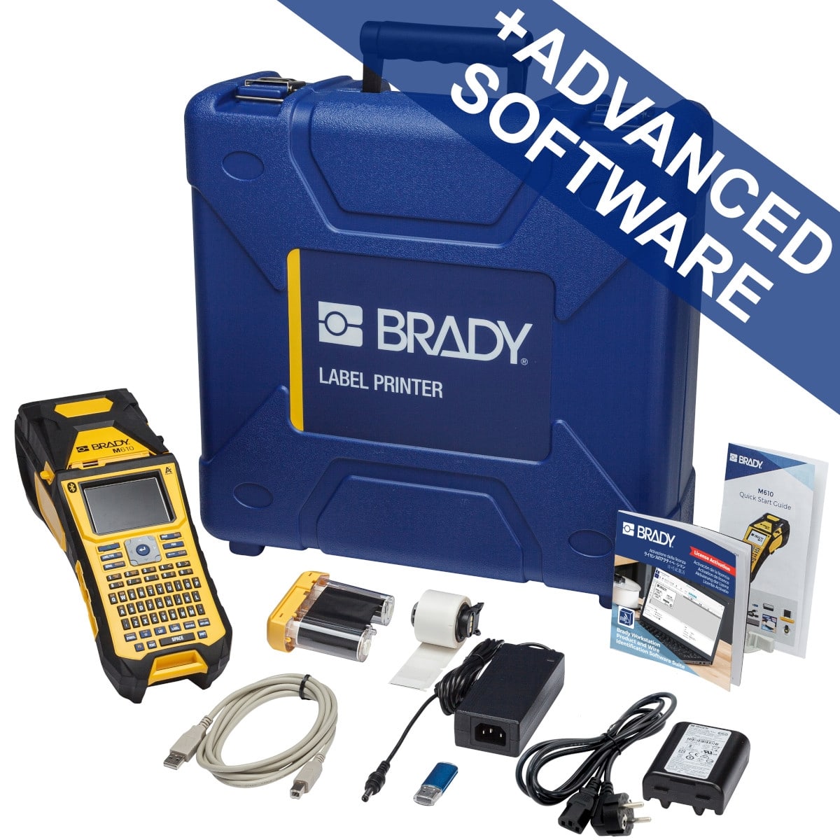 BRADY M610 labelprinter - CYRILLISCH met Bluetooth en Brady Workstation PWID Suite 317802