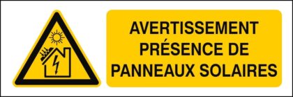 BRADY Avis panneaux solaires présents 150x50