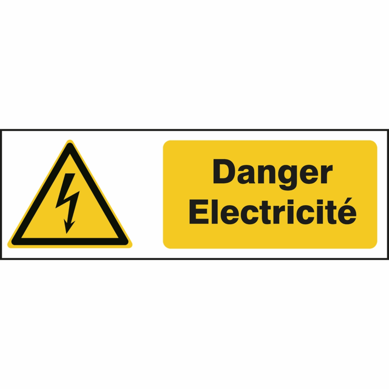 BRADY ISO-veiligheidspictogram - Waarschuwing - Gevaarlijke elektrische spanning 828108