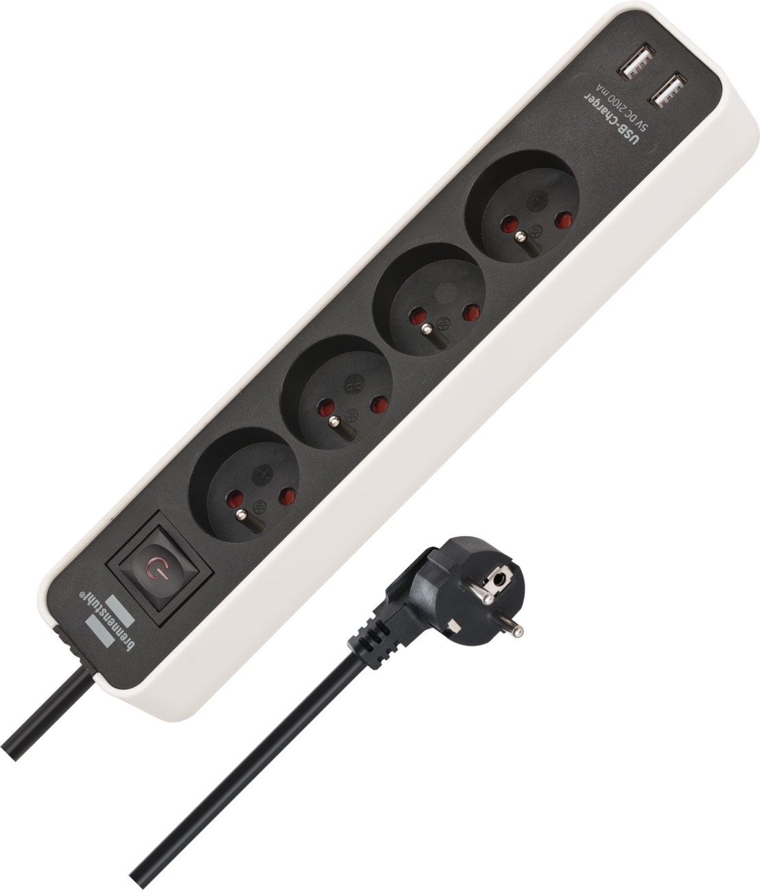 BRENNENSTUHL Ecolor stekkerdoos met USB 4-voudig 1153244026
