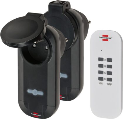 BRENNENSTUHL Comfortline radiografisch bediende Schakelaarsset RC CE1 0201 IP44 *FR* 1507031