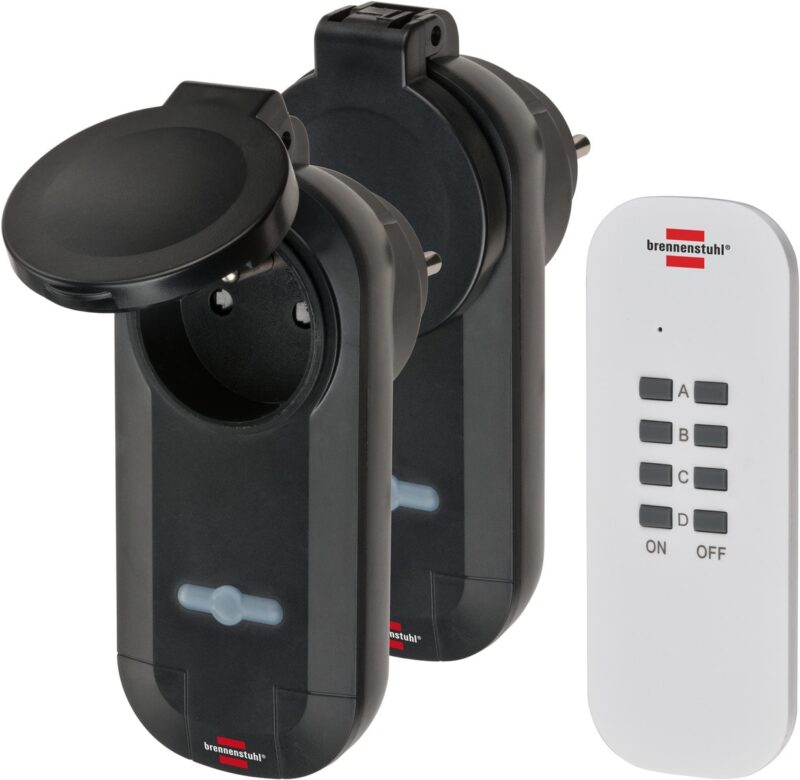 BRENNENSTUHL Comfortline radiografisch bediende Schakelaarsset RC CE1 0201 IP44 *FR* 1507031