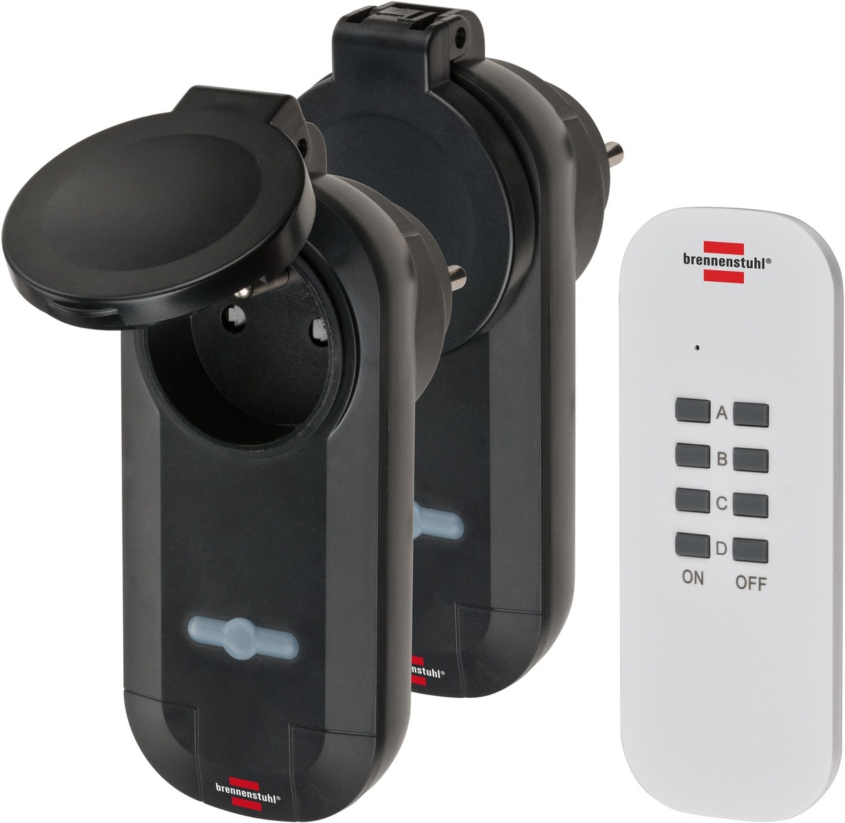 BRENNENSTUHL Comfortline radiografisch bediende Schakelaarsset RC CE1 0201 IP44 *FR* 1507031