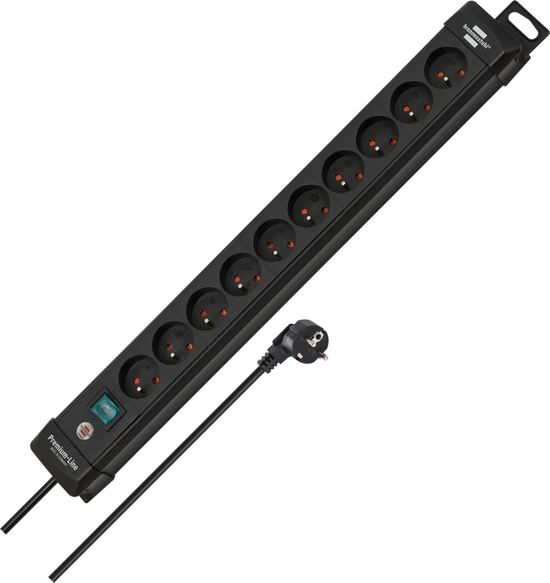 BRENNENSTUHL Premium-Line stekkerdoos 10-voudig zwart 3m H05VV-F 3G1