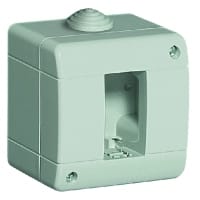 BTICINO Opbouwdoos Idrobox IP 40  horizontaal - 1+2 kabelingang diam. 23mm- grijs 24401