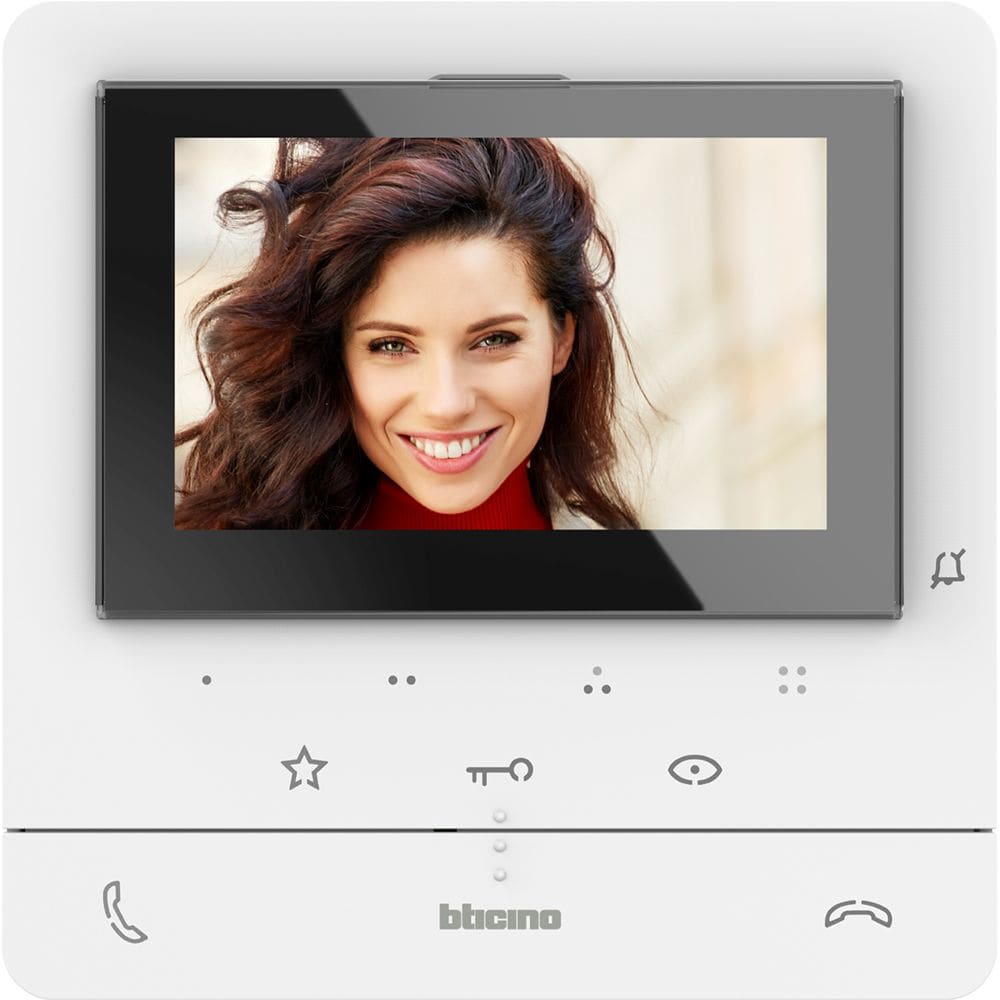 BTICINO Videoparlofonie - binnenpost Classe100V16E video handenvrij kleur wit 344672