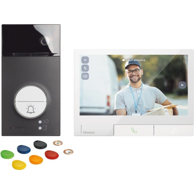 BTICINO Kit Linea 3000 zwart en Classe 300X witte kleur 363942