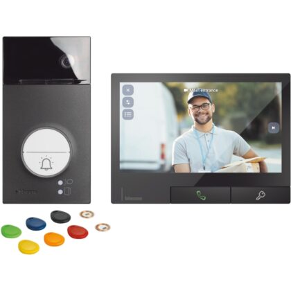 BTICINO Kit Linea 3000 zwart en Classe 300X zwarte kleur 363943