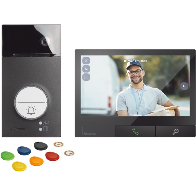 BTICINO Kit Linea 3000 zwart en Classe 300X zwarte kleur 363943