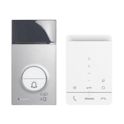 BTICINO AV - Audiokit met 1 drukknop Linea 3000 + Classe100A16E 364232