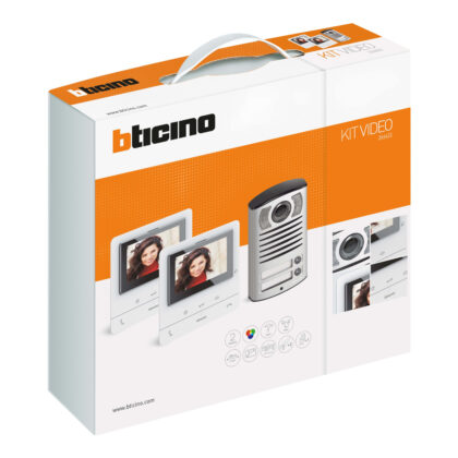 BTICINO AV - Videokit met 2 drukknopp. Linea 2000 + 2x Classe100V16B 364622