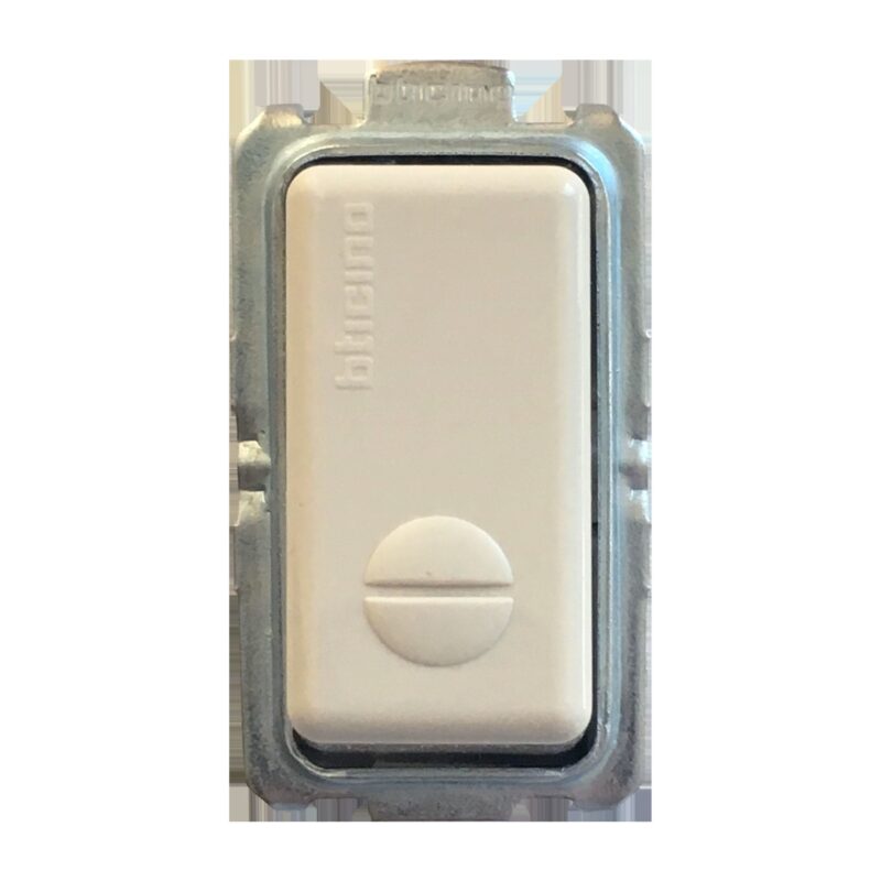 BTICINO Drukknop Magic - 1P NO - 250 V - 10 A - verlichtbaar - 1 module 5005N