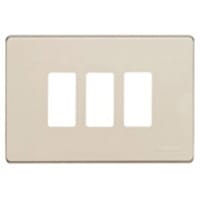 BTICINO Afdekplaat Magic - 3 modules - voor modulehouder ref. 503R - Ivoor 503/3/R