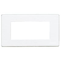 BTICINO Afdekplaat Magic - 4 modules - voor ref. 504S en ref. 504SA - Ivoor 504/4A/R