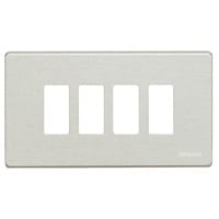 BTICINO Afdekplaat Magic - 4 modules - voor modulehouder ref. 504S - Ivoor 504/4/R