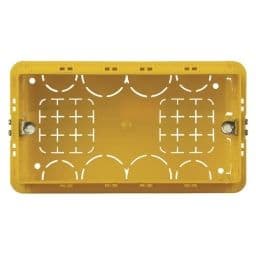 BTICINO Inbouwdoos voor 4 modules - rechthoekig - geel - 130x71x52mm 504E