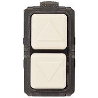 BTICINO Omschakelaar Magic - 1P - 250 V - 16 A - met 2 toetsen - 1 module 5052N