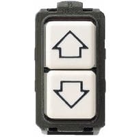 BTICINO Dubbele drukknop Magic - met pijltjes - 1P NO + NO - 250 V - 10 A - 1 module 5055/1