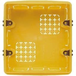 BTICINO Inbouwdoos voor 2x3 modules - vierkantig - geel - 106x117x52mm 506E