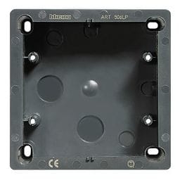 BTICINO Opbouwdoos voor 2x3 modules Living - vierkantig - zwart - 118x118x55mm 506LP