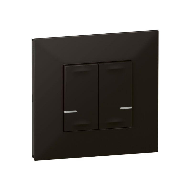 BTICINO Valena NWN - RF-bediening vr verlichting 2xON/OFF Zwart 741872